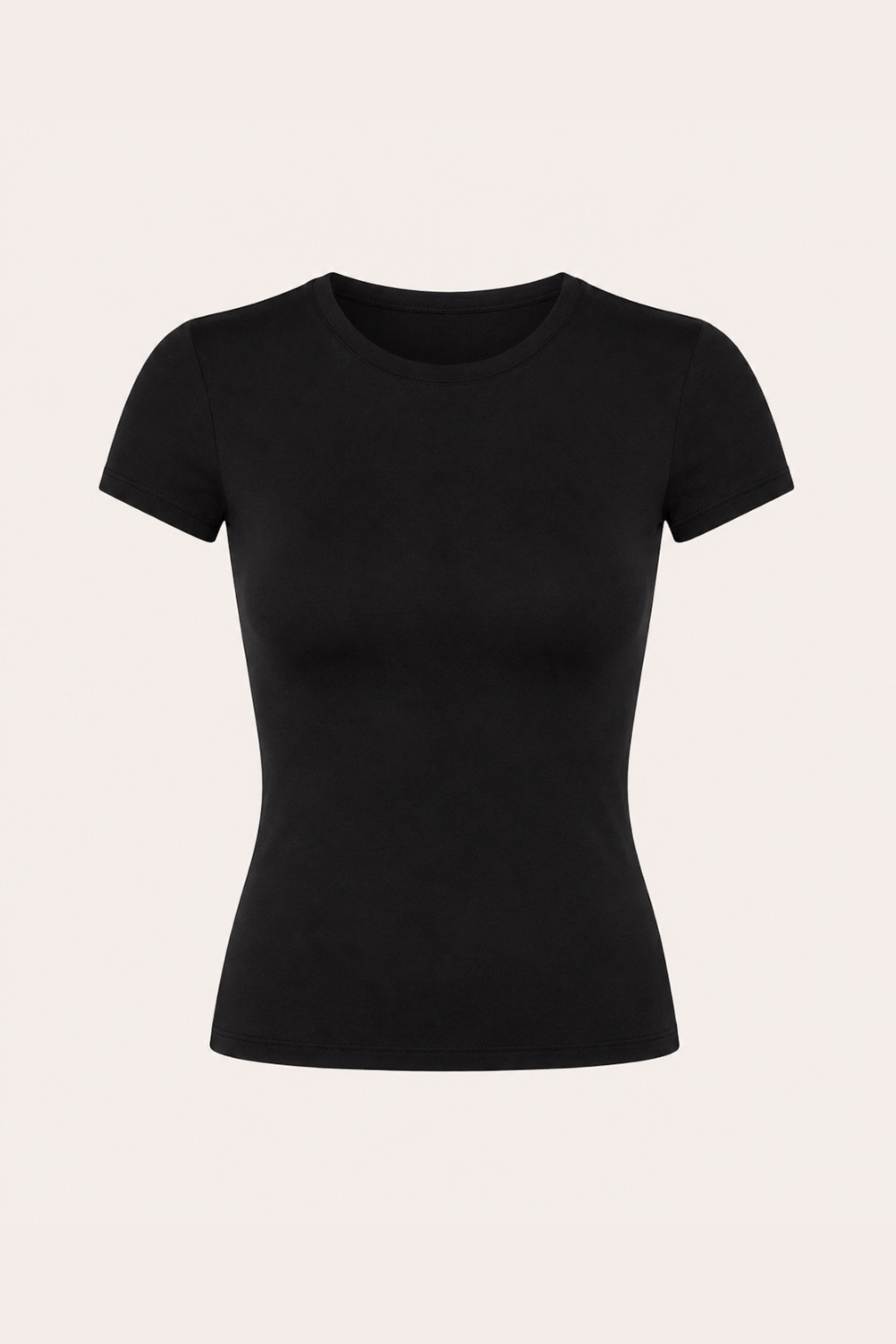 Basic kortærmet top ★ sort