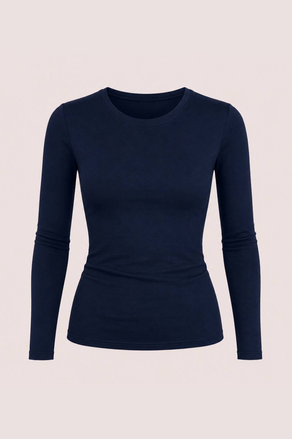 Basic langærmet top ★ navy