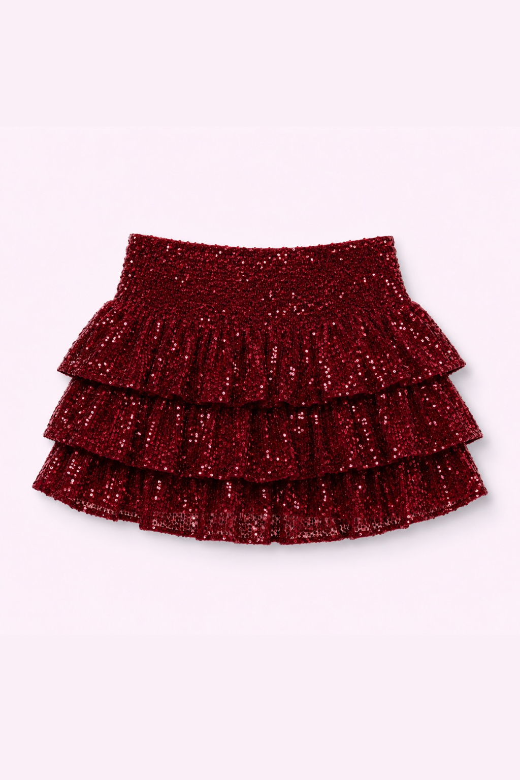 Sparkle nederdel ★ bordeaux