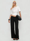 Diana - Off Shoulder Drapey Top White
