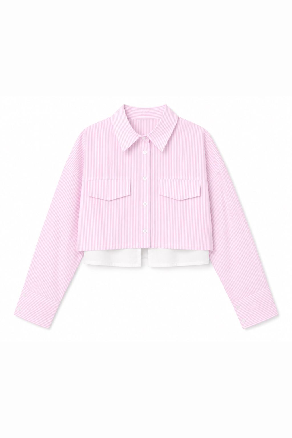 Lola bluse ★ stribet lyserød