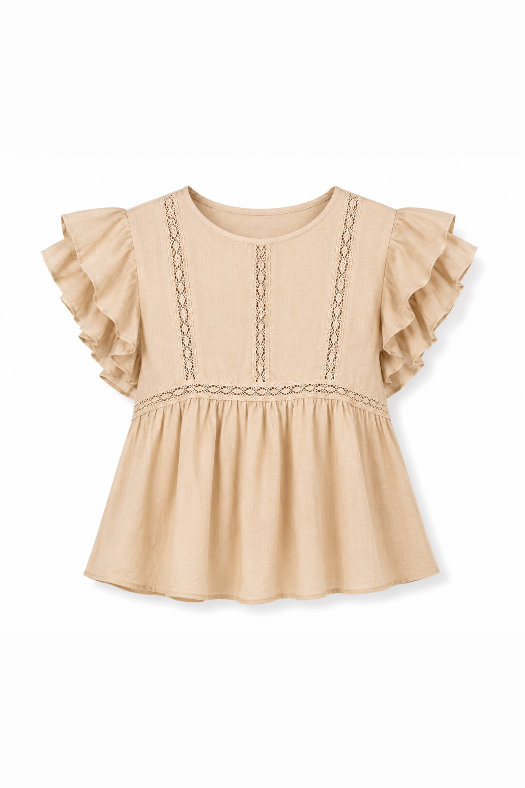 Linnedbluse ★ beige