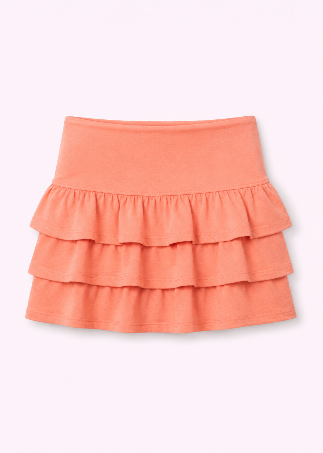 Jersey nederdel ★ koral