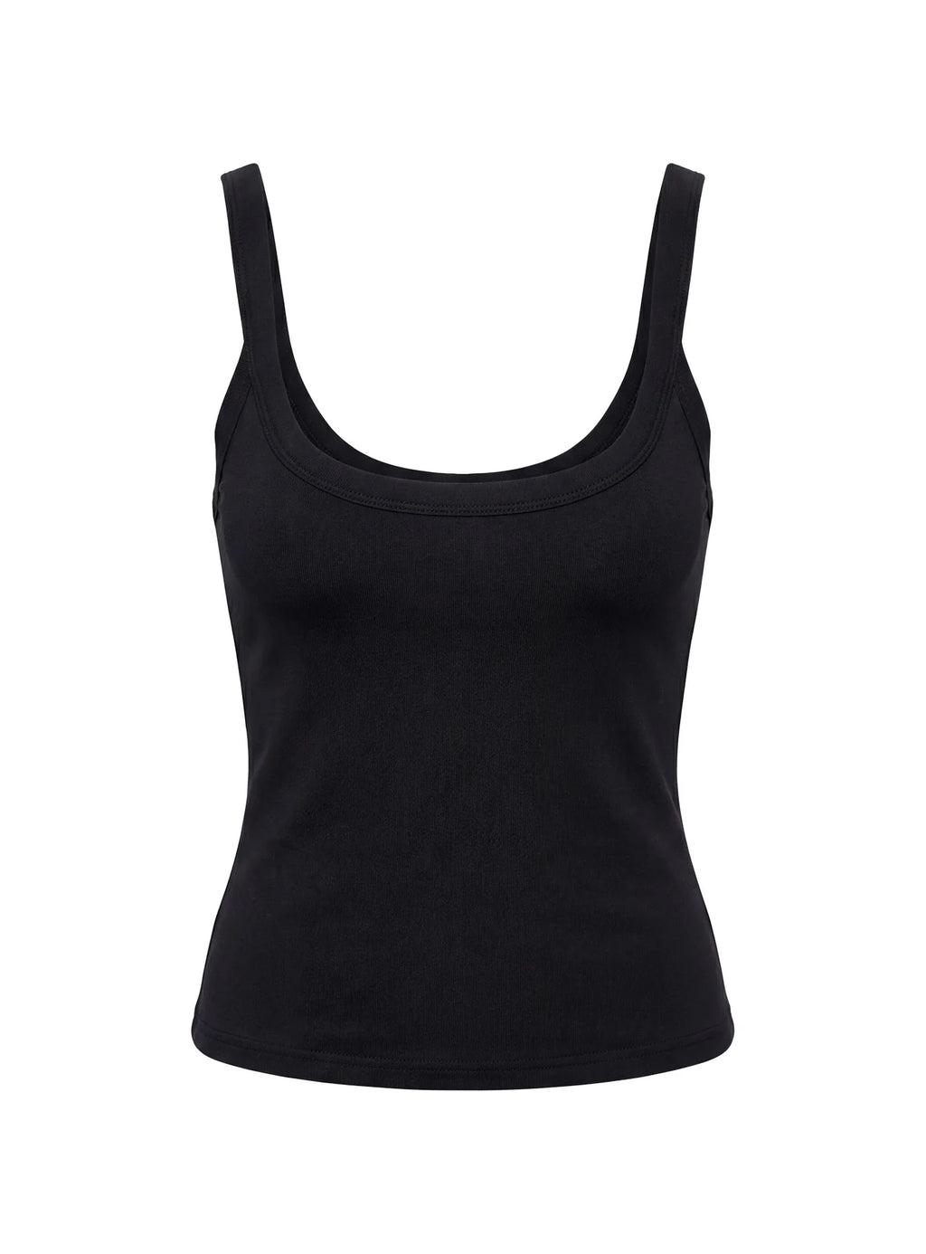 Viola - Longline Tank Top Black