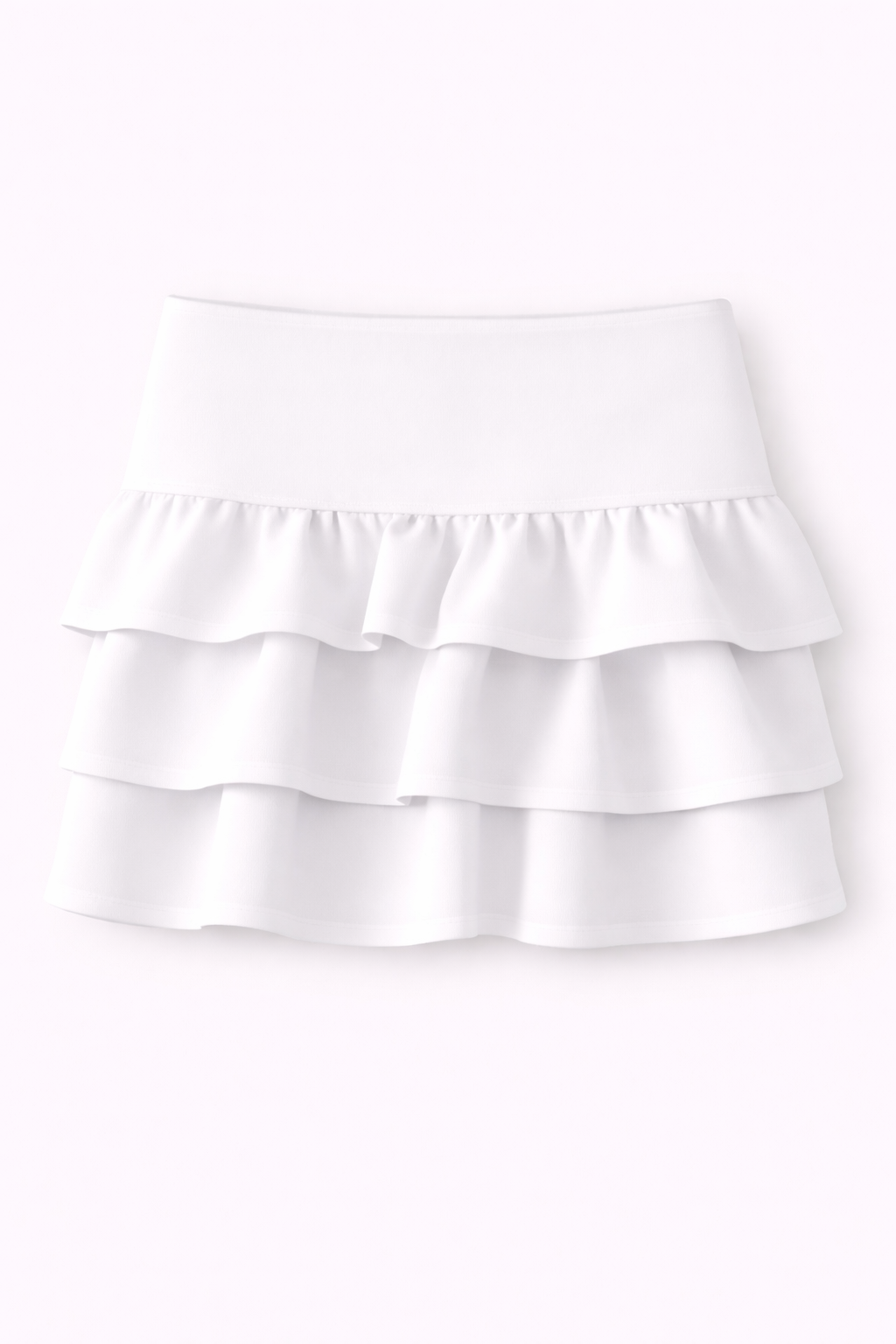 Jersey nederdel ★ hvid
