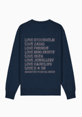 Glitter Stockholm sweater ★ french navy