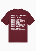 Stockholm T-shirt ★ bordeaux